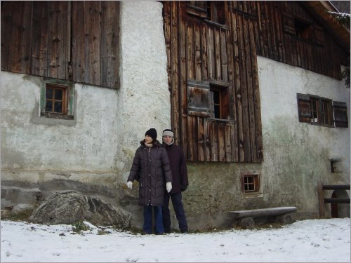 infront of heidi's house