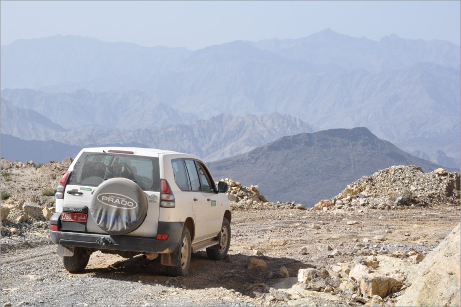 then we wanted to cross over the mountain from al hamra to hat & ar rustaq