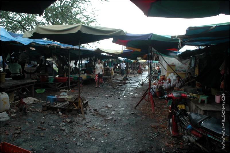 the market streets in sihanoukville are not really what you call nice...